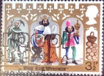 Stamps United Kingdom -  Intercambio 0,35 usd 3,5 p. 1973
