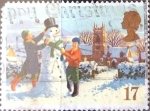 Stamps United Kingdom -  Intercambio 0,25 usd 17 p. 1990