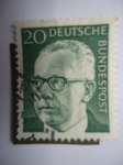 Stamps Germany -  dr. Gustav Heinemann (1899-1976)Presidente-Alemania Federal