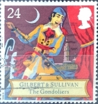 Stamps United Kingdom -  Intercambio xxx 0,65 usd 24 p. 1992