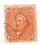Stamps : America : Argentina :  15c. SanMartin