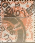 Stamps United Kingdom -  Intercambio 1,00 usd 1/2 p. 1887