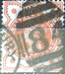 Stamps Europe - United Kingdom -  Intercambio 1,00 usd 1/2 p. 1887