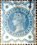 Stamps : Europe : United_Kingdom :  Intercambio 2,10 usd 1/2 p. 1900