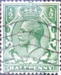 Stamps United Kingdom -  Intercambio 1,10 usd 1/2 p. 1912
