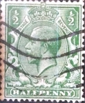 Stamps United Kingdom -  Intercambio 1,10 usd 1/2 p. 1912