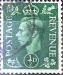 Stamps United Kingdom -  1/2 p. 1941