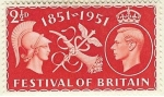 Stamps United Kingdom -  Festival de Britania