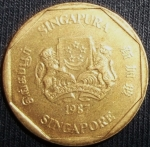 monedas de Asia - Singapur -  1987 (Anverso)