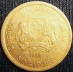monedas de Asia - Singapur -  1989 (Anverso)
