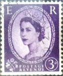 Stamps United Kingdom -  Intercambio 0,65 usd 3 p. 1952