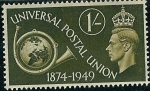 Stamps : Europe : United_Kingdom :  75º aniversario de la Unión Postal Universal