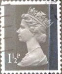 Stamps United Kingdom -  Intercambio 0,20 usd 1,5 p. 1971