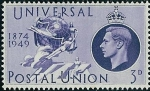 Stamps United Kingdom -  75º aniversario de la Unión Postal Universal