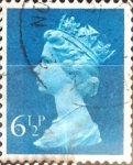 Stamps United Kingdom -  Intercambio 0,40 usd 6,5 p. 1974