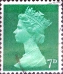 Stamps United Kingdom -  Intercambio 0,40 usd 7 p. 1968