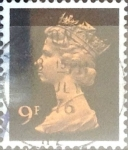 Stamps United Kingdom -  Intercambio 0,25 usd 9 p. 1971