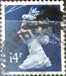 Stamps United Kingdom -  Intercambio 0,40 usd 14 p. 1988