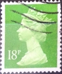 Stamps United Kingdom -  Intercambio 0,40 usd 18 p. 1991