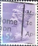 Stamps United Kingdom -  Intercambio 0,20 usd 5 p. 1971