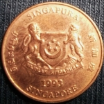 monedas de Asia - Singapur -  1993 (Anverso)