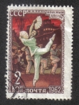 Stamps Russia -  Ballet Ruso, Escena del ballet Flor Roja (Glier)
