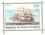 Stamps Equatorial Guinea -  Barcos - Buque escuela de la Marina Española 