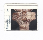 Sellos de Europa - Espaa -  Capitel de la iglesia de Santiago de Jaca