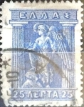 Stamps : Europe : Greece :  Intercambio 0,80 usd 25 dracma 1911