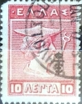 Sellos de Europa - Grecia -  Intercambio 0,30 usd 10 lepta 1911