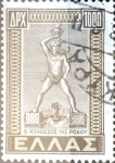 Sellos de Europa - Grecia -  Intercambio 0,20 usd 1000 dracmas 1947