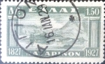 Stamps : Europe : Greece :  Intercambio 0,35 usd 1,5 dracmas 1927