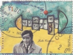 Stamps Argentina -  Julio Cortazar- escritor