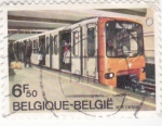 Stamps Belgium -  ferrocarril metropolitano