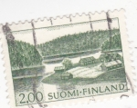 Sellos de Europa - Finlandia -  paisaje finlandés