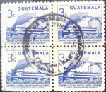 Stamps : America : Guatemala :  Intercambio 0,80 usd 4x3 cent. 1987