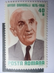 Stamps : Europe : Romania :  Anton Davidoglu 1876-1958-Matemático-Aniversario de su nacimiento.
