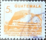 Stamps Guatemala -  Intercambio 0,20 usd 5 cent. 1990