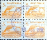 Stamps Guatemala -  Intercambio 0,80 usd 4x5 cent. 1990