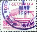 Stamps Guatemala -  Intercambio 0,20 usd 8 cent. 1987