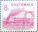 Stamps Guatemala -  Intercambio 0,20 usd 8 cent. 1987