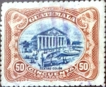 Sellos de America - Guatemala -  Intercambio 0,40 usd 50 cent. 1902