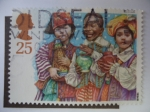 Stamps United Kingdom -  Representación Navideña - Los Reyes Magos.