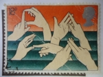 Stamps United Kingdom -  Alfabeto dactilológico.