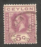 Sellos de Asia - Sri Lanka -  180 - George V