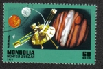 Stamps Mongolia -  Pioneer 10 Sobre Jupiter