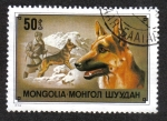 Stamps Mongolia -  Alsatian