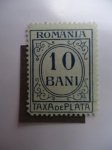 Sellos de Europa - Rumania -  Standing Oval-Cifras - Taxa de Plata