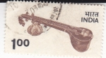 Stamps India -  Sitar- instrumento musical indú