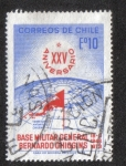 Sellos de America - Chile -  Base Militar Antartica